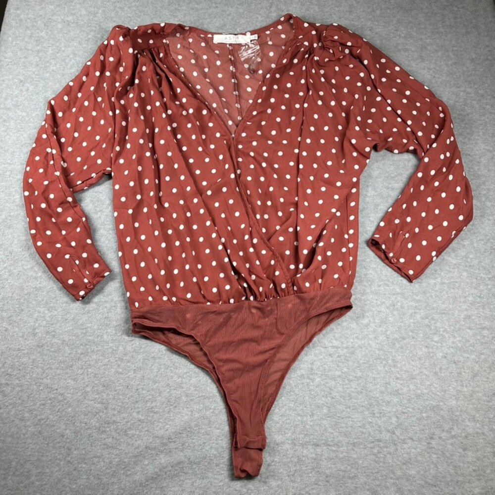 Long Sleeve Polka Dot Body Suit